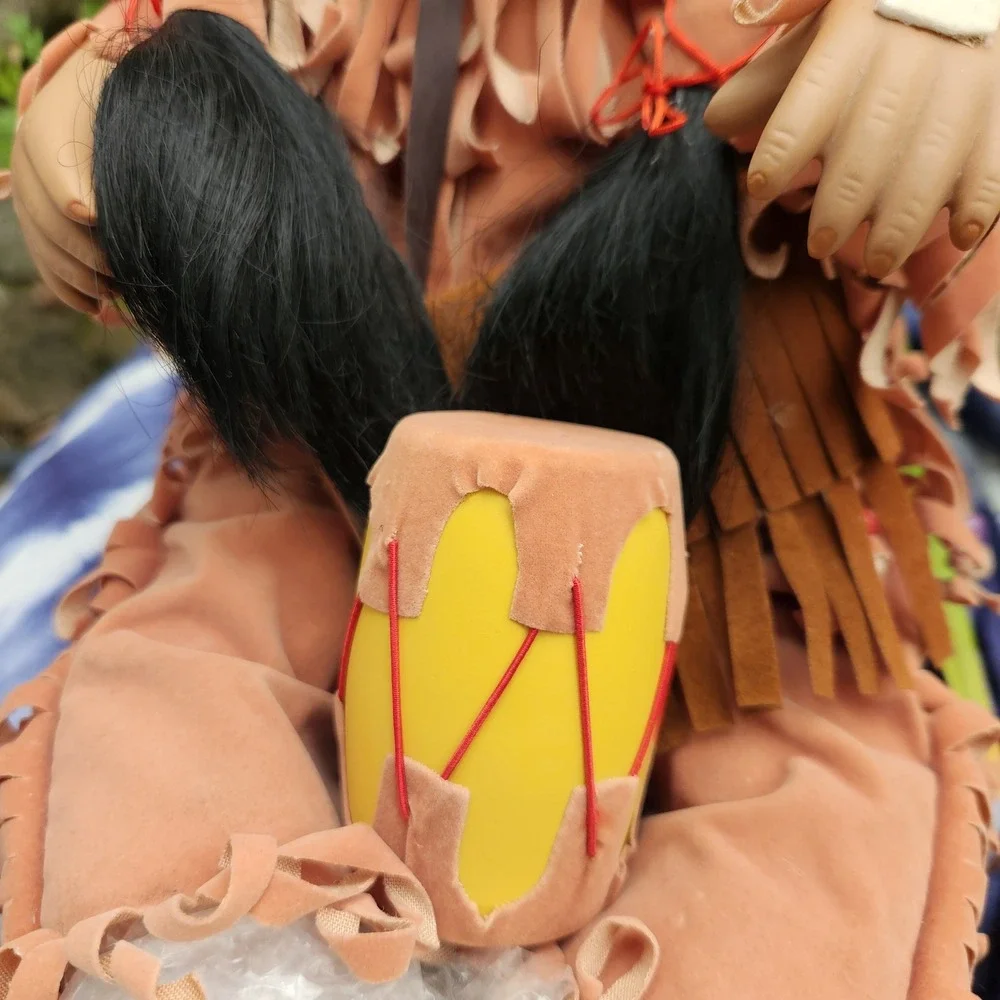 Vintage Native American Style Porcelain Doll 11